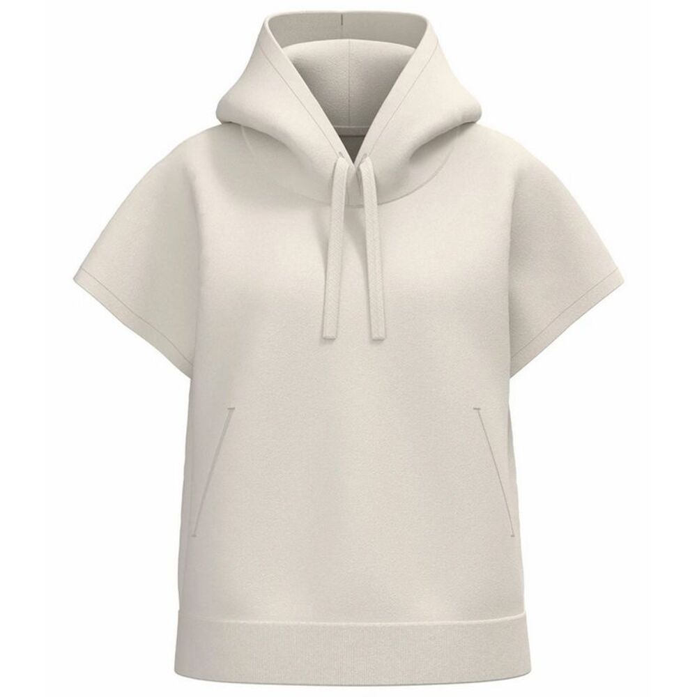 Native Spirit Womens/Ladies French Terry Short-Sleeved Hoodie / Ivory